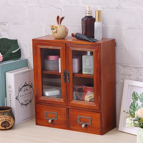 Desktop wooden cabinet storage - desktop,