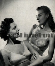Crochet & Knitting Pattern. Vintage 1940s Ladies Brassieres/Bras/Underwear