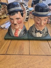 royal doulton character jugs LAUREL & HARDY BOOK ENDS