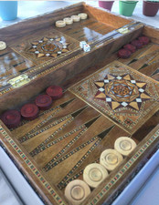 Backgammon Chess Set Handmade