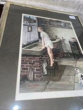 A Superb Tom Dodson 1979 Large Pencil Signed Picture Print With D J D Stamp 54x4