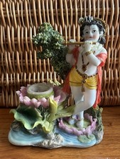 Baby Lord Krishna Statue Lotus Flower Water Feature Indoor Or Garden Indian