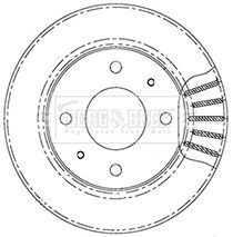 BORG & BECK BBD5007 Brake Disc