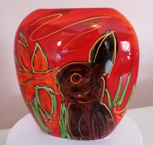 Anita harris purse vase bunny - harris,