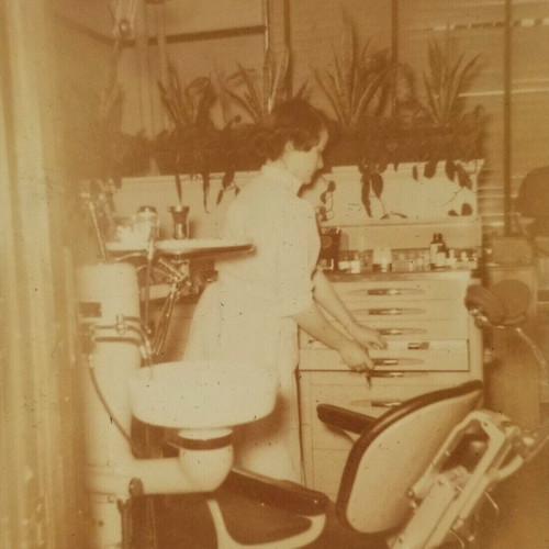 Vintage photograph dentist - vintage,