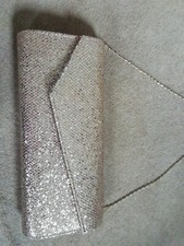 Untold gold glitter hand bag clutch bag with chain, evening, cruise, prom