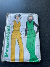 New PRACTICAL FASHIONS Vintage TOP And TROUSERS Sewing Pattern Size 16 7474