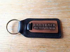 Railtrack - the freight way Key Ring Metal Tag Leather Fob