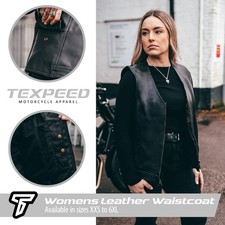 Womens Real Leather Waistcoat