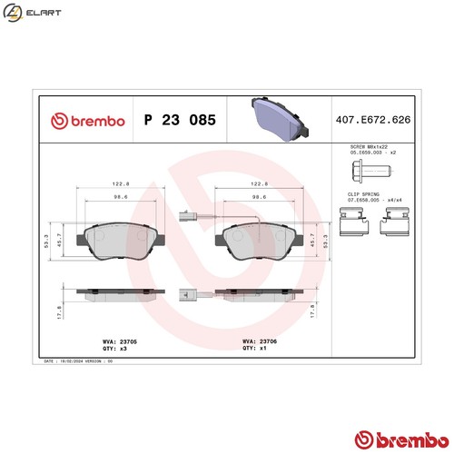 Brake pad set disc - pad,