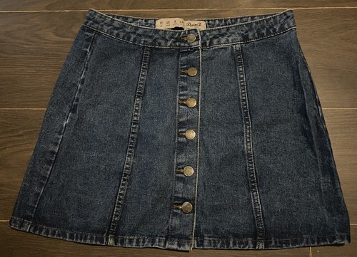 Women denim buttoned mini - women’s,