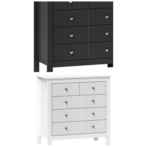 Homcom drawer bedroom chest - homcom, 5