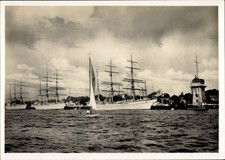 Postcard Sailing Ships in
