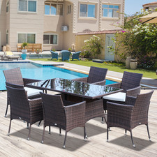 7Pc Rattan Garden Furniture