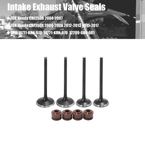 Intake exhaust valve kit with - intake,