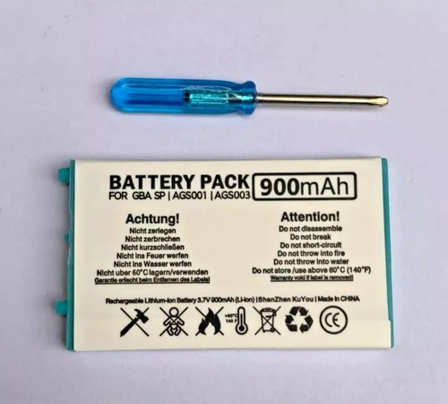 Gba 900mah gameboy advance - gba,