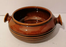 DENMEAD pottery brown treacle casserole oven dish without lid glazed tureen