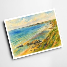 A4 PRINT - Whitsand Bay from
