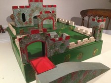 Vintage Wood Toy Fort by
