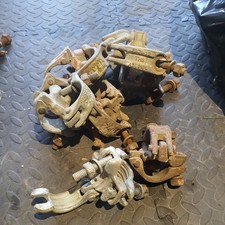 9 Used Drop Forged Double Coupler Scaffold Fittings Scaffold Clips.