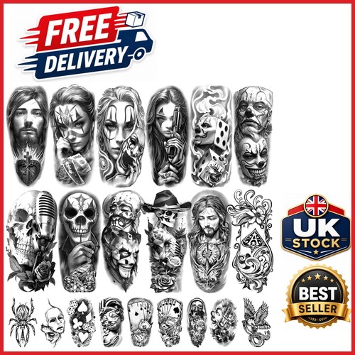 Large fake tattoos - large, chicano