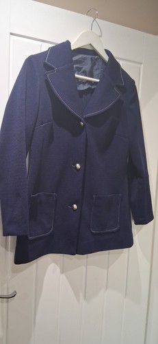 1960 mod navy crimplene - 1960,