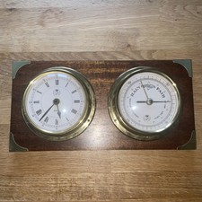 Vintage barometer clock - vintage, gb