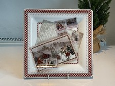 VILLEROY & BOCH CHRISTMAS POST PLATE EXCELLENT CONDITION