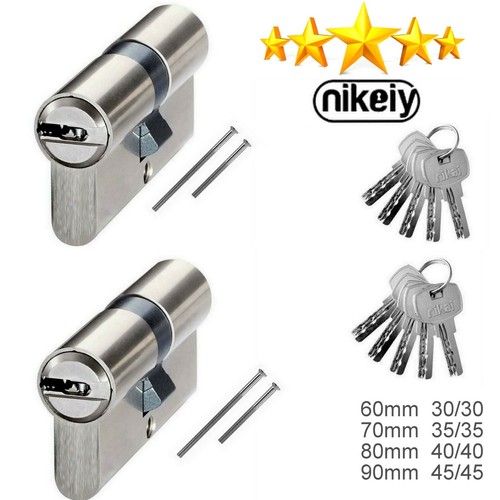 Cylinder lock door keyed alike