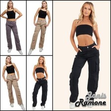 Womens Combat Cargo Pants Low