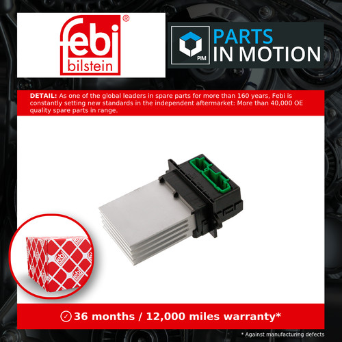 Heater blower resistor - blower,