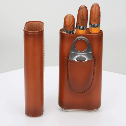 Soft touch leather cigar - touch,