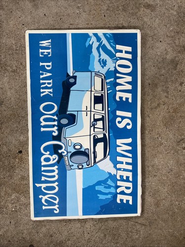 Campervan metal sign - metal,