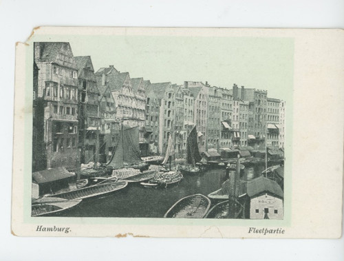 Vintage postcard hamburg - vintage,