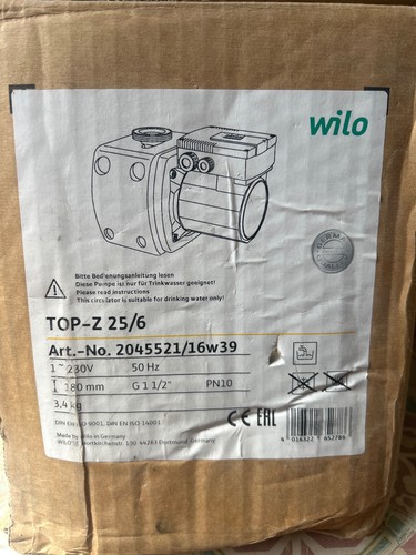 Wilo top 6 domestic - 2, 25/6