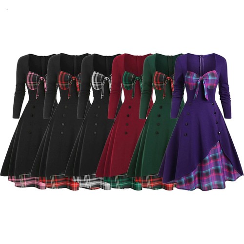 Womens plaid check skater - womens,