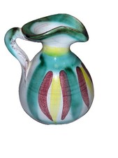 Small ceramic jug hand-painted