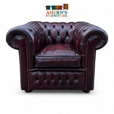 Oxblood Leather Chesterfield Club armchair  FREE DELIVERY