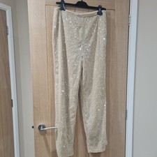 New F&F Gold Sequin Trousers