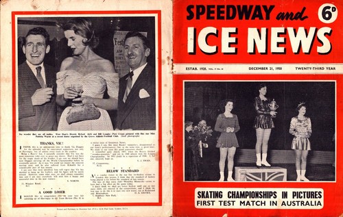 Speedway news 1950 - news, 21-12-1950