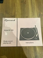 GARRARD SP20b RECORD PLAYER