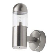Litecraft Wall Light Outdoor IP44 Garden G9 Lantern - Stainless Steel Clearance 