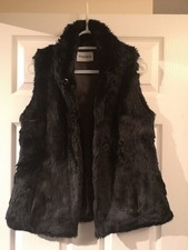 Alexara Black Faux Fur Gilet