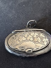 Antique Silver Oval Necklace