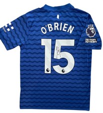 JAKE OBRIEN SIGNED 2025/26 EVERTON HOME SHIRT WITH PROOF