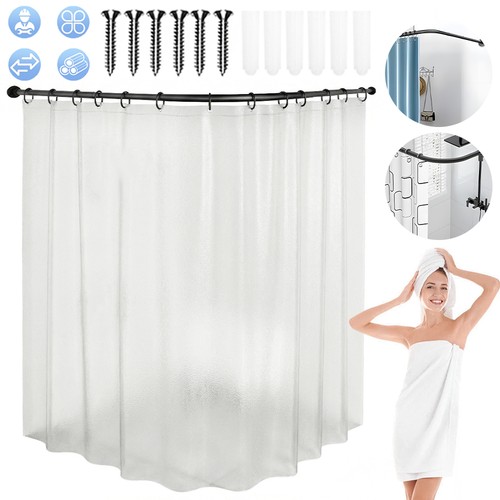 Shape shower curtain rods - shower,