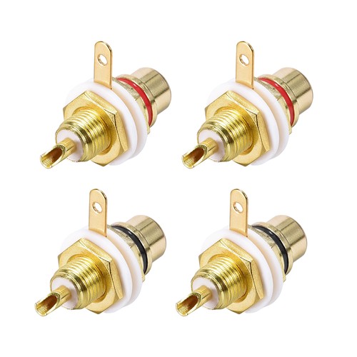 4pcs rca female - rca, panel