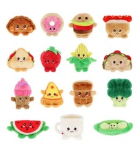 Official Keel Toys Food Bobballs 8cm Soft Plush Toys - In 15 Various Food