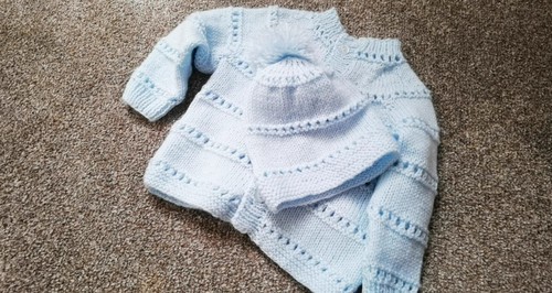 Newborn baby boy hand - , made