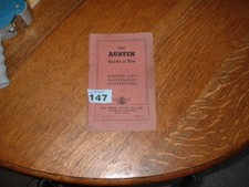 AUSTIN EIGHT & TEN RUNNING AND